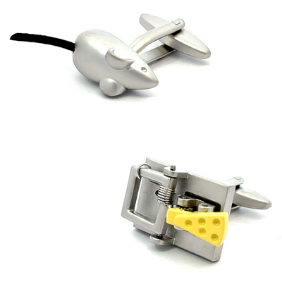 Mouse & Mouse Trap Cufflinks