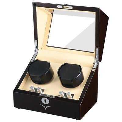 Waratah Mahogany Watch Winder Box for 2 Watches