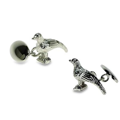 Pheasant (with chain) Cufflinks