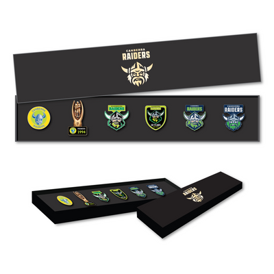 Canberra Raiders Logo NRL Pin Set