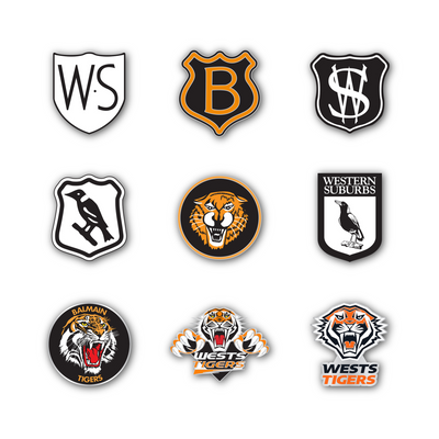 Wests Tigers Logo NRL Pin Set