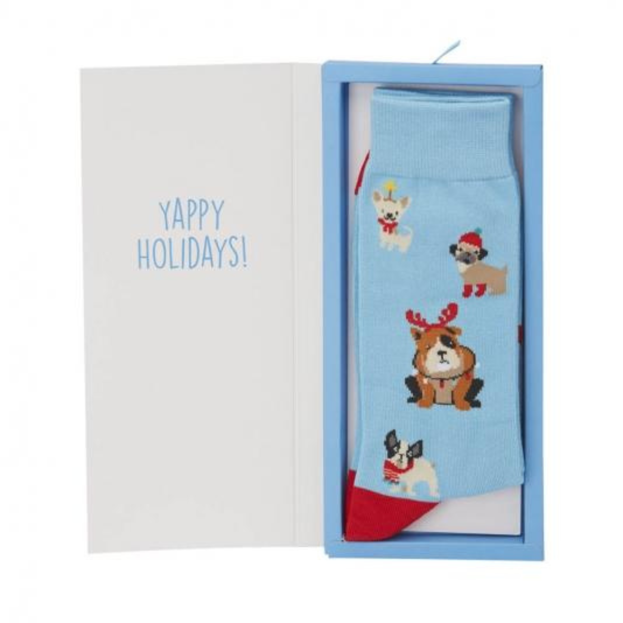 Men's Yappy Holidays Sock Card