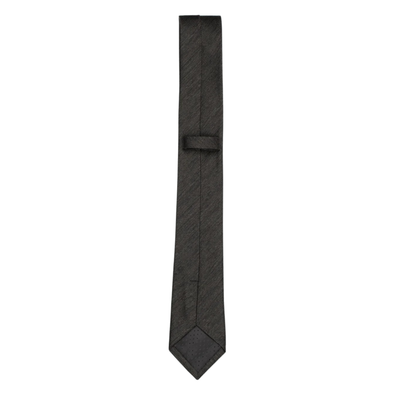 Black 6Cm Texture Slim Tie