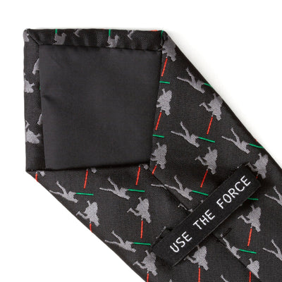 Vader v. Luke Battle Lightsaber Star Wars Black Mens Tie