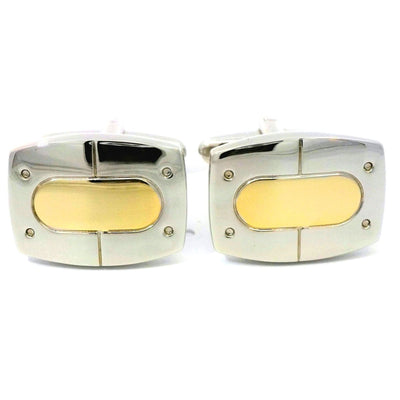 Gold and Silver Buckle Cufflinks