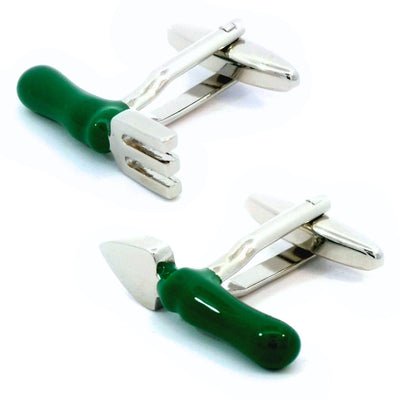 Green Fork & Trowel Cufflinks