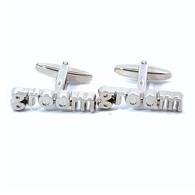 Groom Cutout Wedding Cufflinks