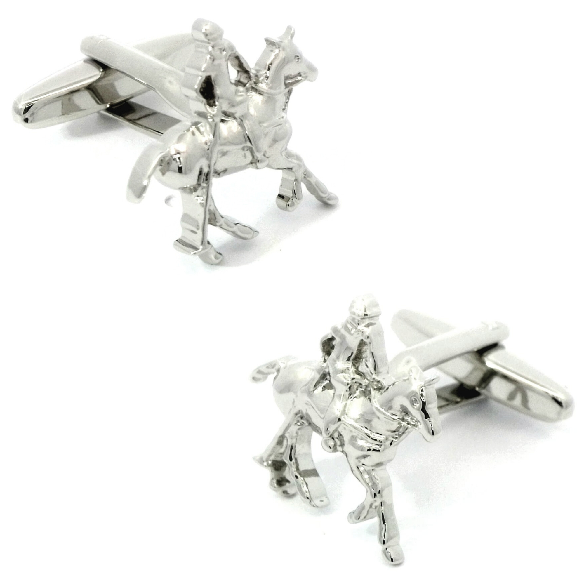 Horse Mounted Polo Player Cufflinks