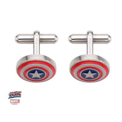 Captain America Colour Shield Cufflinks, Novelty Cufflinks, CL5852, Mens Cufflinks, Cufflinks, Cuffed, Clinks, Clinks Australia