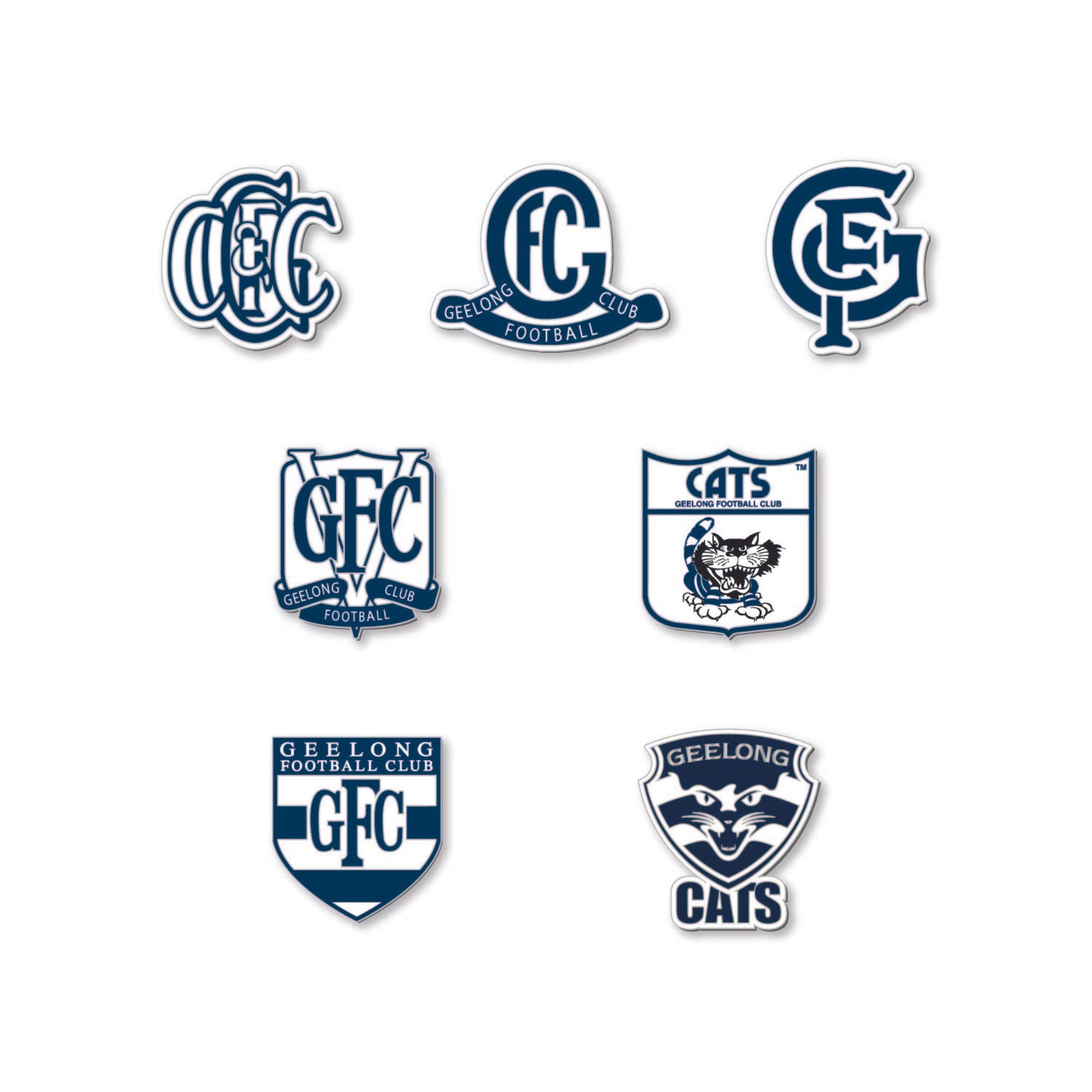 Geelong Cats AFL Pin Set