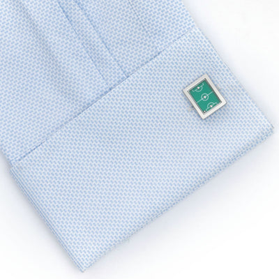 Green Soccer Field Cufflinks