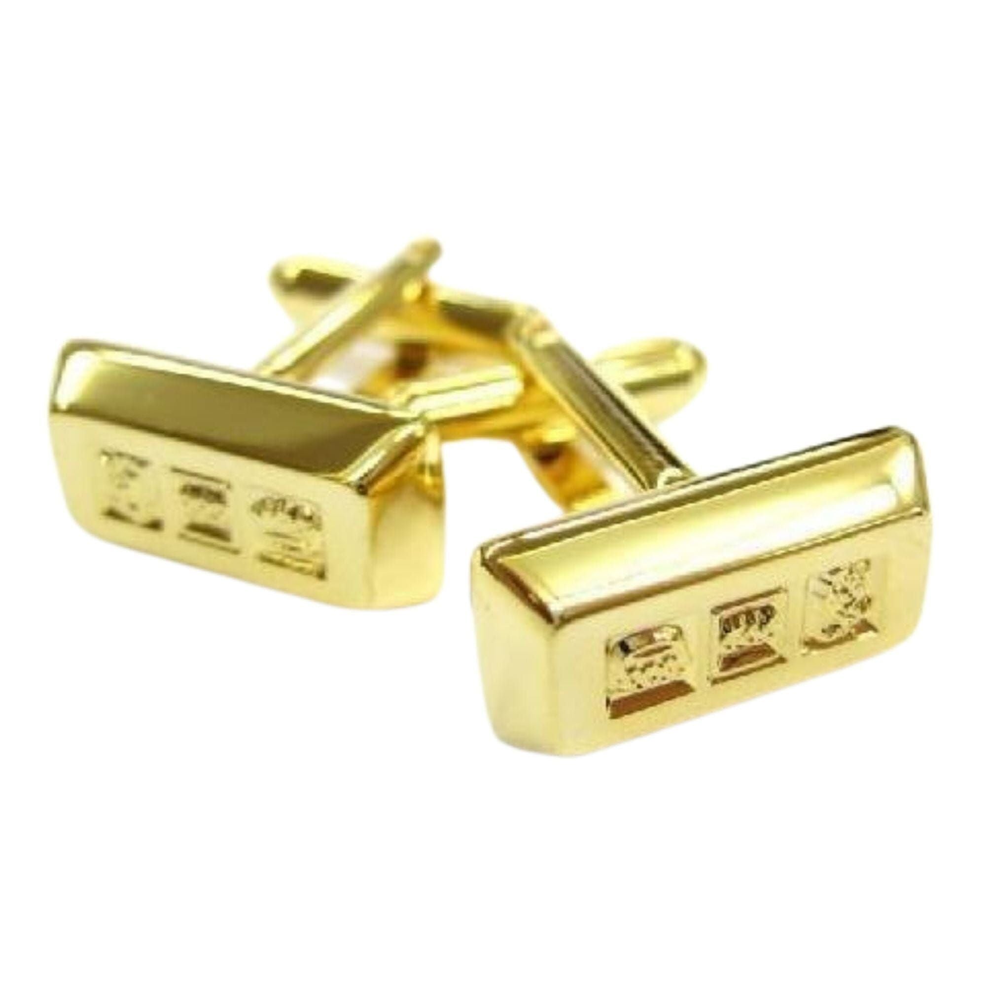 Gold Ingot Cufflinks