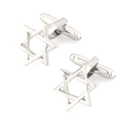 Silver Star of David Cufflinks