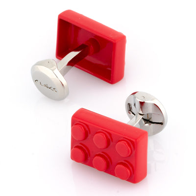 Red Building Block Cufflinks