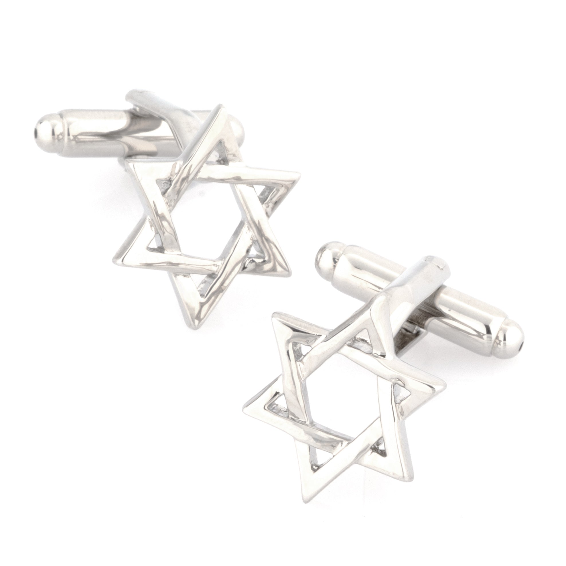 Silver Star of David Cufflinks