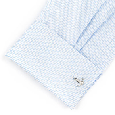 Silver Anchor Cufflinks