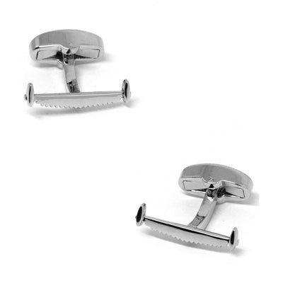 Double Handle Saw Cufflinks