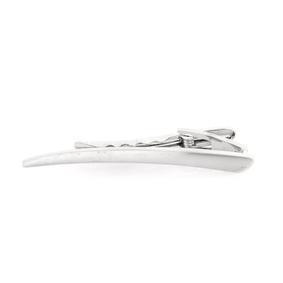 Brushed Curve Tie Clip