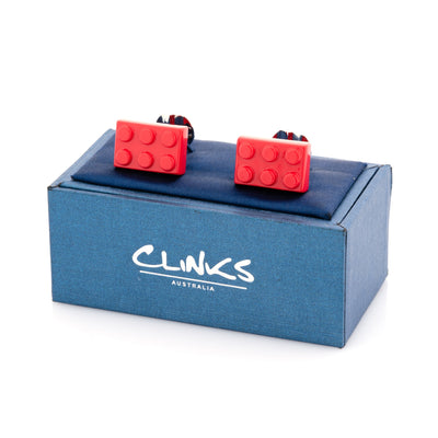 Red Building Block Cufflinks