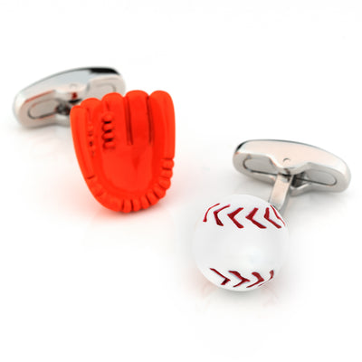 Baseball Glove and Ball Cufflinks