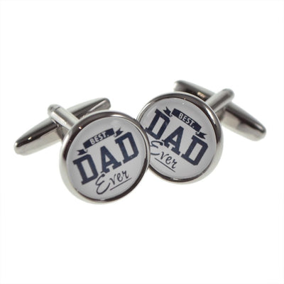 Best Dad Ever Round Cufflinks