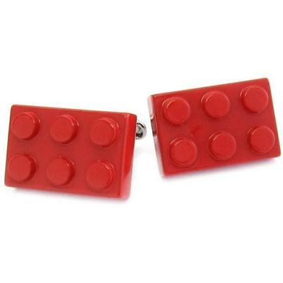 Red Building Block Cufflinks