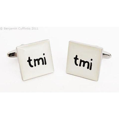 Text Speak Cufflinks: tmi