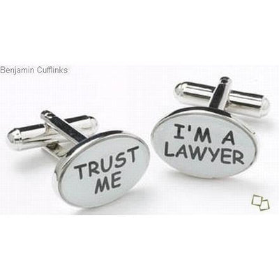 Trust Me Lawyer Cufflinks